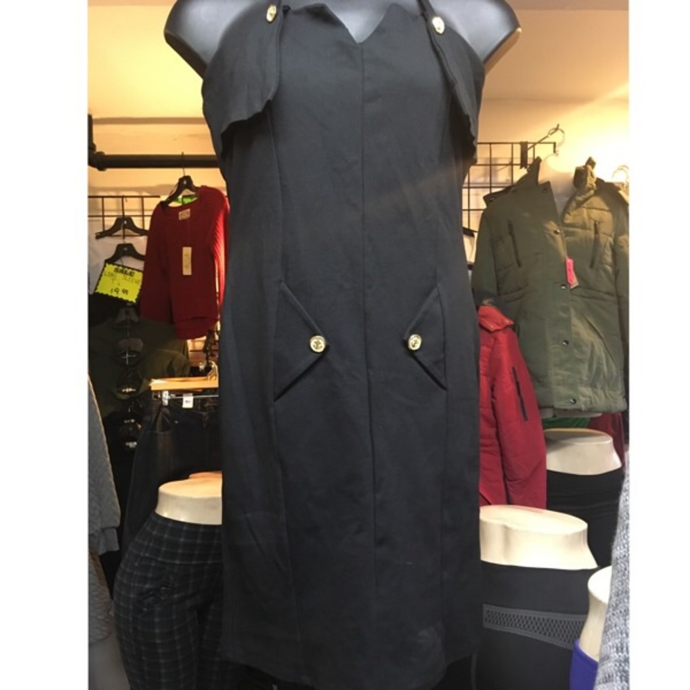 Halterneck ponte dress